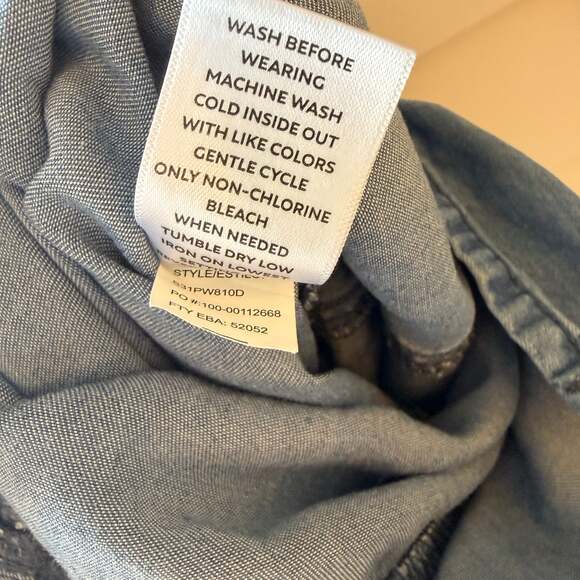 Westbound Women's Blue Denim Mid Rise Straight Ankle Pant Size S - Picture 8 of 9